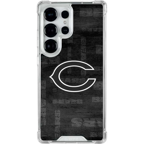 NFL Chicago Bears Black & White Galaxy S25 Ultra Clear Case