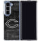 NFL Chicago Bears Black & White Galaxy Z Fold5 5G Clear Case