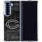 NFL Chicago Bears Black & White Galaxy Z Fold6 Clear Case