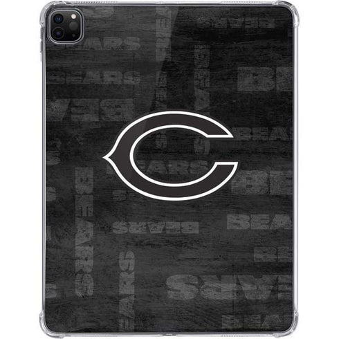 NFL Chicago Bears Black & White iPad Pro 11in (2024) Clear Case