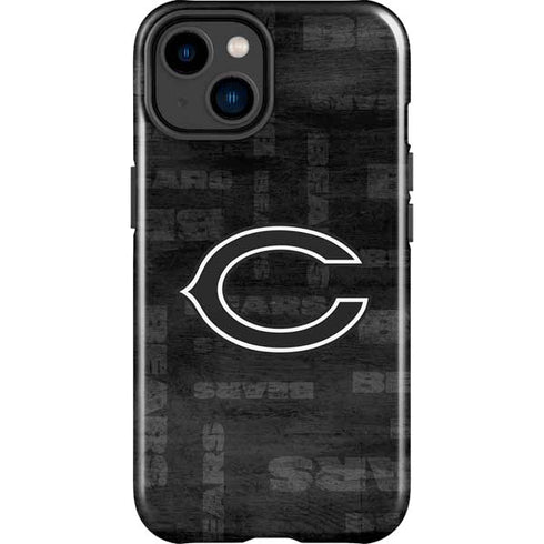 NFL Chicago Bears Black & White iPhone 15 Impact Case