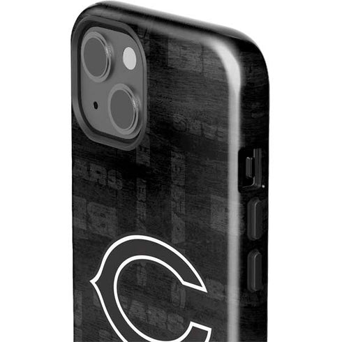NFL Chicago Bears Black & White iPhone 15 Impact Case