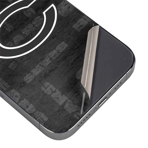 NFL Chicago Bears Black & White iPhone 15 Pro Max Skin