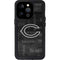 NFL Chicago Bears Black & White iPhone 15 Pro Waterproof Case