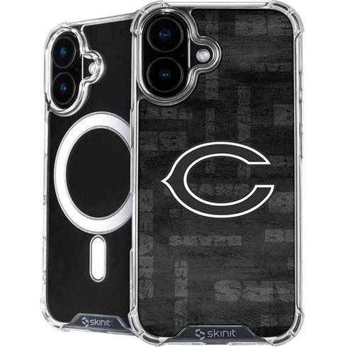 NFL Chicago Bears Black & White iPhone 16 Plus MagSafe Case