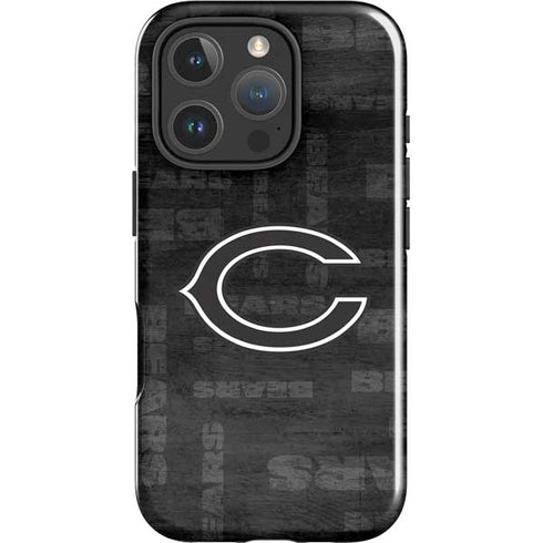 NFL Chicago Bears Black & White iPhone 16 Pro Max Impact Case