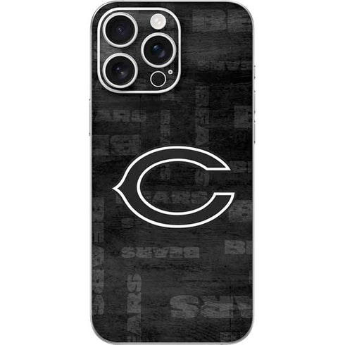 NFL Chicago Bears Black & White iPhone 16 Pro Max Skin