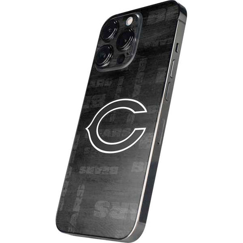 NFL Chicago Bears Black & White iPhone 16 Pro Max Skin