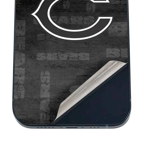 NFL Chicago Bears Black & White iPhone 16 Skin