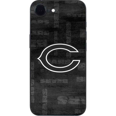 NFL Chicago Bears Black & White iPhone 16e Skin