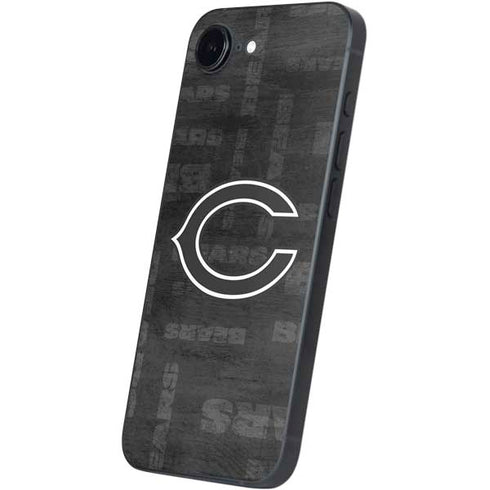 NFL Chicago Bears Black & White iPhone 16e Skin