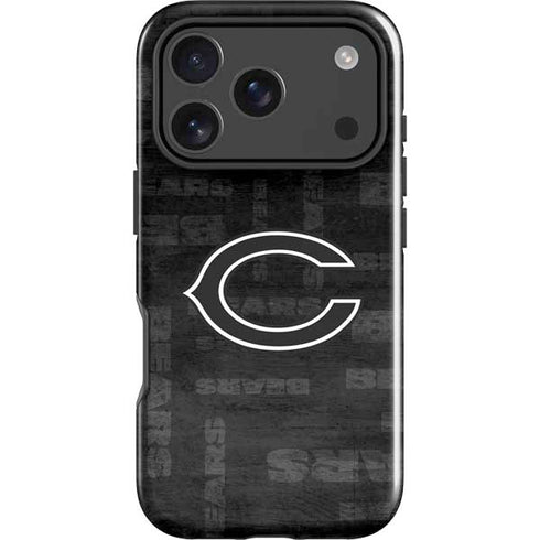 NFL Chicago Bears Black & White iPhone 18 Pro Impact Case