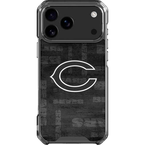 NFL Chicago Bears Black & White iPhone 18 Pro Max Clear Case