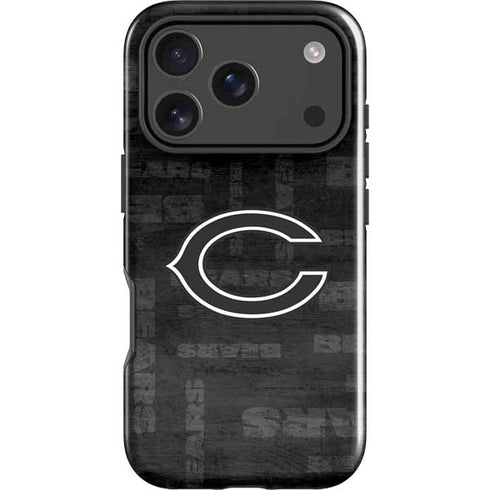 NFL Chicago Bears Black & White iPhone 18 Pro Max Impact Case