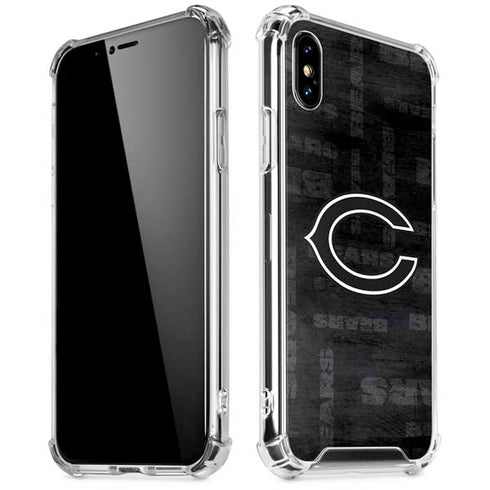 NFL Chicago Bears Black & White iPhone X/XS Clear Case