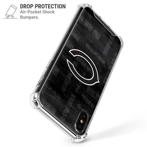 NFL Chicago Bears Black & White iPhone X/XS Clear Case