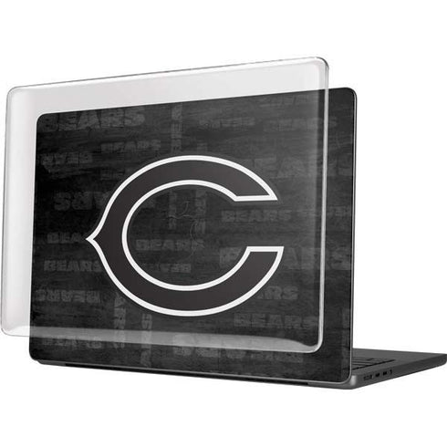 NFL Chicago Bears Black & White MacBook Pro 14in (2021-24) Case plus Skin