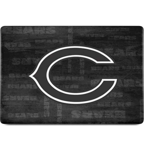 NFL Chicago Bears Black & White MacBook Skins