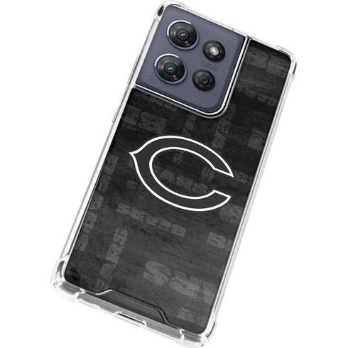 NFL Chicago Bears Black & White Moto G 5G (2025) Clear Case