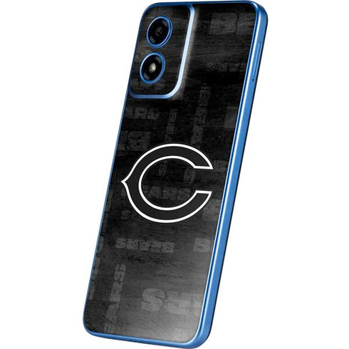 NFL Chicago Bears Black & White Moto G Play 4G (2024) Skin