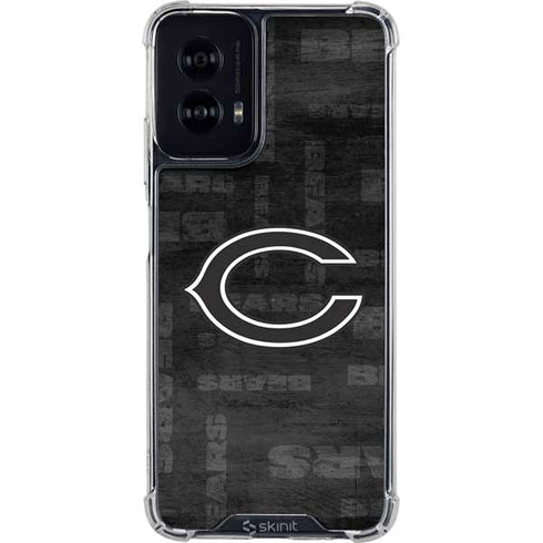 NFL Chicago Bears Black & White Moto G Power 5G (2024) Clear Case