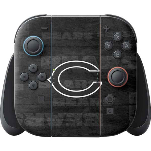 NFL Chicago Bears Black & White Nintendo Switch 2 (2025) Joy-Con Controller Skin