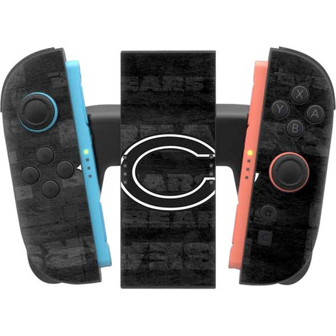 NFL Chicago Bears Black & White Nintendo Switch 2 (2025) Joy-Con Controller Skin