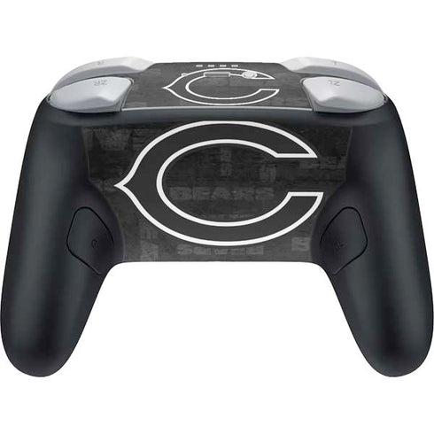 NFL Chicago Bears Black & White Nintendo Switch 2 (2025) Pro Controller Skin