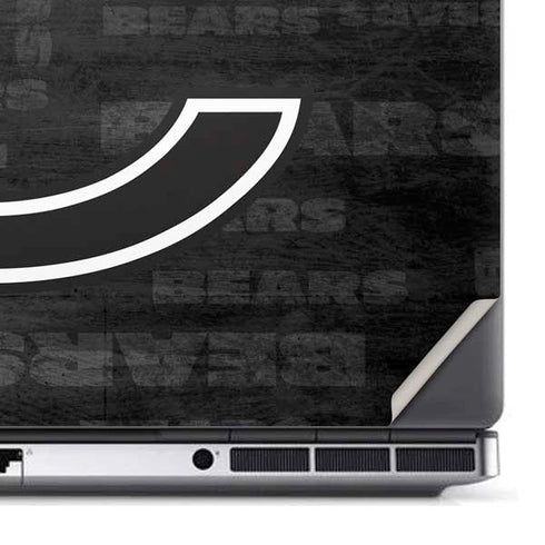 NFL Chicago Bears Black & White Dell Precision Skin