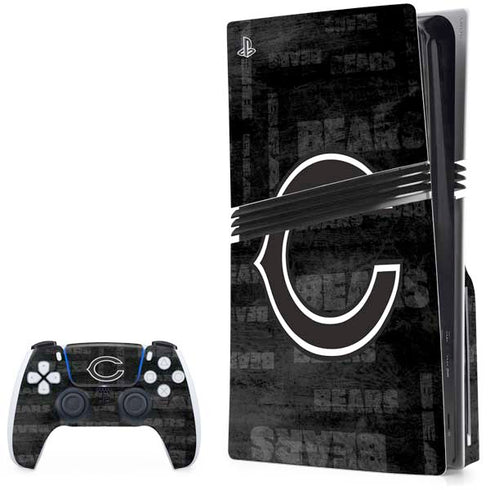 NFL Chicago Bears Black & White PlayStation PS5 Skins