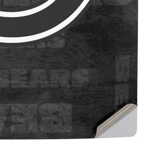 NFL Chicago Bears Black & White PS5 Slim Digital Edition Console Skin