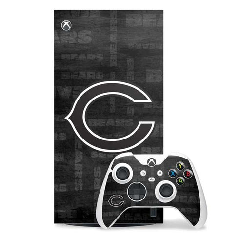 NFL Chicago Bears Black & White Xbox Series X Skins