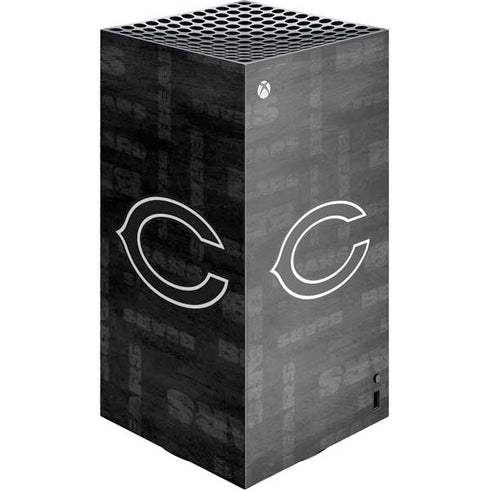 NFL Chicago Bears Black & White XBox Series X Digital Edition Console Skin