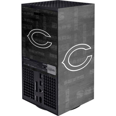 NFL Chicago Bears Black & White XBox Series X Digital Edition Console Skin