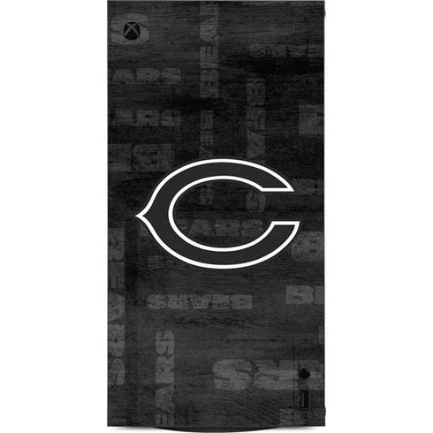 NFL Chicago Bears Black & White XBox Series X Digital Edition Console Skin