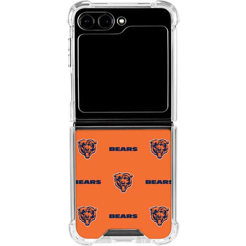 NFL Chicago Bears Blitz Series Galaxy Z Flip6 Clear Case