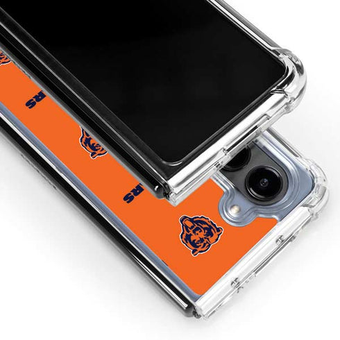 NFL Chicago Bears Blitz Series Galaxy Z Fold5 5G Clear Case