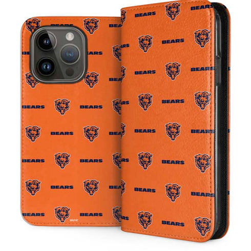 NFL Chicago Bears Blitz Series iPhone 15 Pro Folio Case