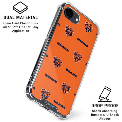 NFL Chicago Bears Blitz Series iPhone 16e Clear Case