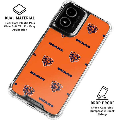 NFL Chicago Bears Blitz Series Moto G Power 5G (2024) Clear Case