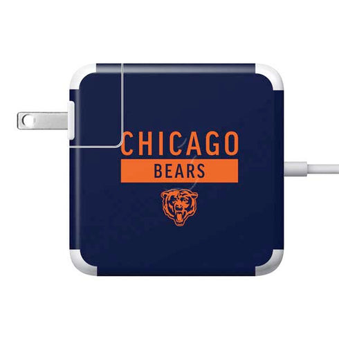 NFL Chicago Bears Blue Performance Series 85W Power Adapter (15 and 17 inch MacBook Pro Charger) Skin