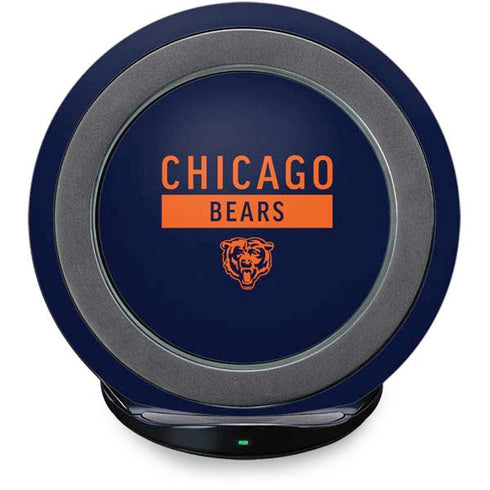 NFL Chicago Bears Blue Performance Series Fast Charge Wireless Charging Stand Skin