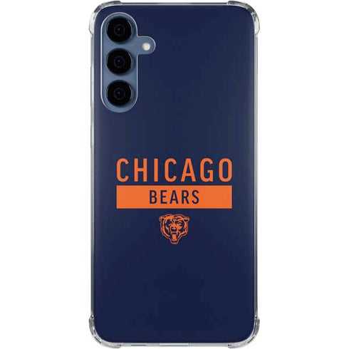 NFL Chicago Bears Blue Performance Series Galaxy A35 5G Clear Case