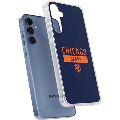 NFL Chicago Bears Blue Performance Series Galaxy A55 5G Clear Case