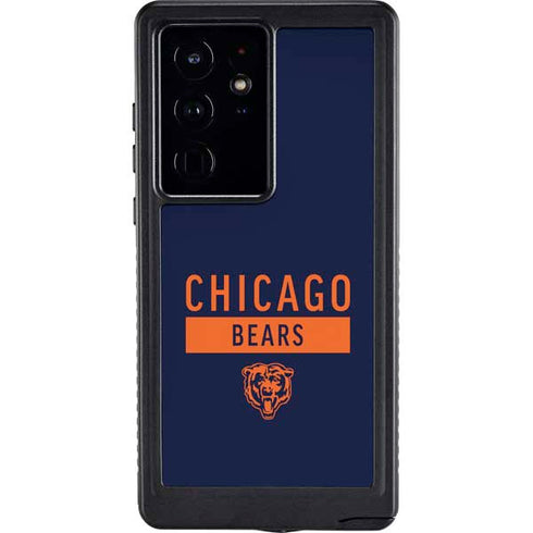NFL Chicago Bears Blue Performance Series Galaxy S24 Ultra Waterproof Case