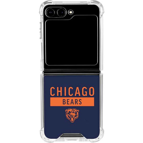 NFL Chicago Bears Blue Performance Series Galaxy Z Flip6 Clear Case