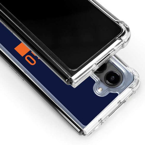 NFL Chicago Bears Blue Performance Series Galaxy Z Fold5 5G Clear Case