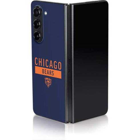 NFL Chicago Bears Blue Performance Series Galaxy Z Fold5 5G Skin
