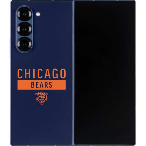 NFL Chicago Bears Blue Performance Series Galaxy Z Fold6 Skin