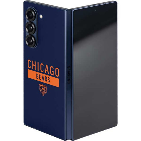 NFL Chicago Bears Blue Performance Series Galaxy Z Fold6 Skin